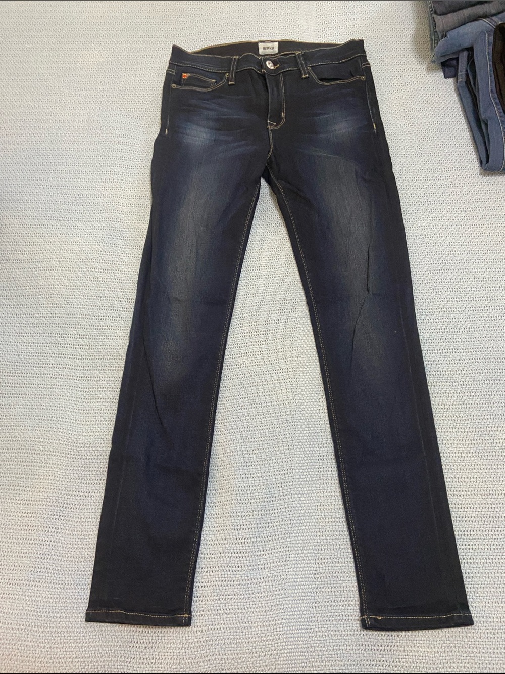 Hudson Jeans Women’s Skinny Nico Midrise Dark Blue Stretch Denim